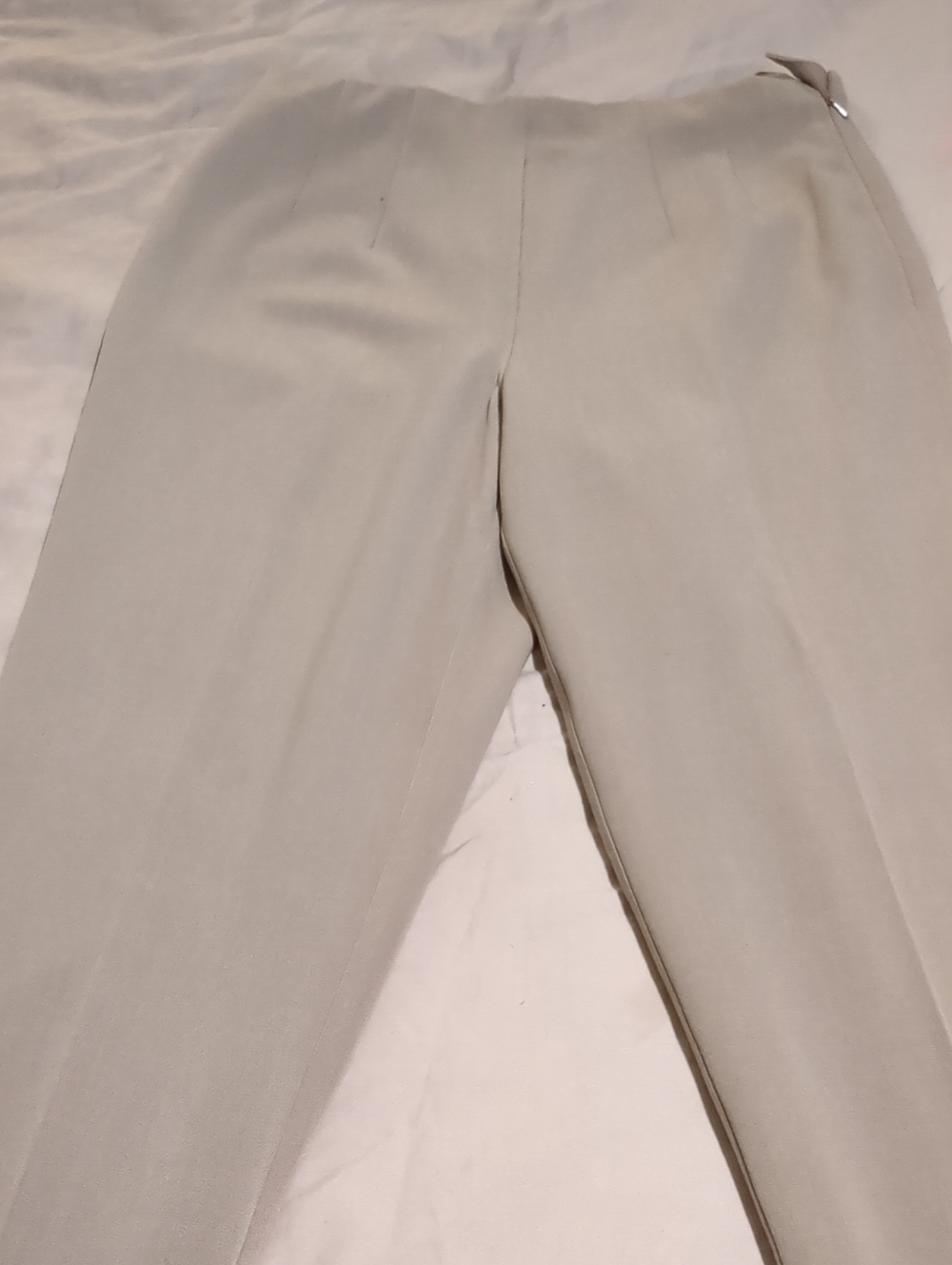 Sigrid Olsen Straight-Leg Dress Pants in Light Beige